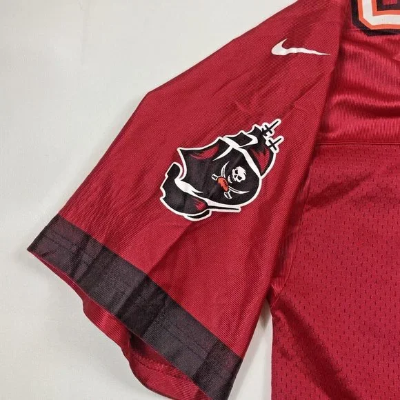 Tampa Bay Buccaneers Warrick Dunn 28 Red Football Jersey Mens Size 2XL NFL - Picture 4 of 12